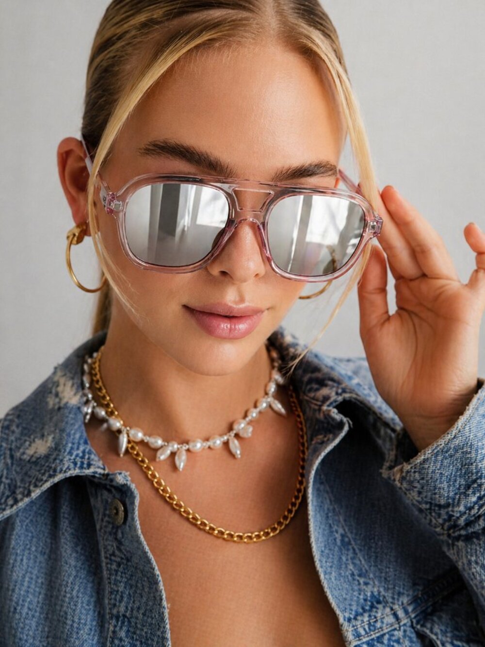AIRE Whirlpool Sunglasses Lemonade Silver Mirror Lens
